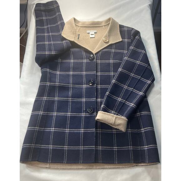 Pendleton womans wool reversable coat size medium-preowned - Picture 1 of 7